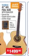 Sanchez Acoustic Guitars 41" 4/4 Full Size With Built In 3 Band Equaliser TS120EEQ