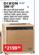 Dixon 30W 10" Amplifiers For Acoustic Guitars AE-30