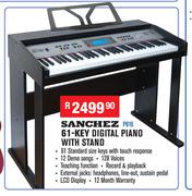 Sanchez 61 Key Digital Piano With Stand PB16