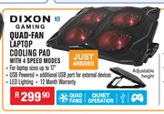 Dixon Gaming Quad Fan Laptop Cooling pad With 4 Speed Modes K9