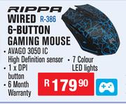 Rippa Wired 6 Button Gaming Mouse R-386