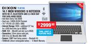 Dixon 14.1" Windows 10 Notebook Wi-Fi, Bluetooth & 2.5" Bay For Sata Hard Drive TS-M133A