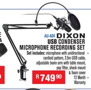 Dixon USB Condenser Microphone Recording Set AU-A04
