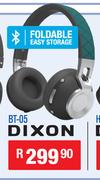 Dixon Bluetooth Wireless Headphones With FM Radio BT-05