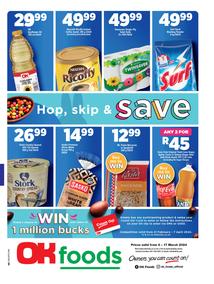 OK Foods Northern Cape, North West, Free State : Hop, Skip & Save (06 March - 17 March 2024)