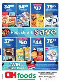 OK Foods Northern Cape, North West, Free State : Hop, Skip & Save (20 March - 07 April 2024)