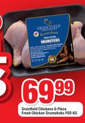 Grainfield Chickens 6-Piece Fresh Chicken Drumsticks-Per Kg