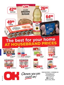 OK Foods Northern Cape, North West & Free State : The Best For Your Home (20 November - 24 November 2024)