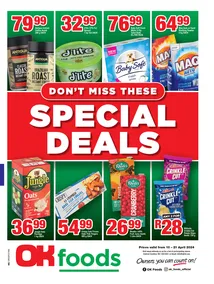 OK Foods Northern Cape, North West, Free State : Don't Miss These Special Deals (10 April - 21 April 2024)
