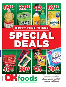 OK Foods Northern Cape, North West, Free State : Don't Miss These Special Deals (08 May - 19 May 2024)