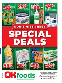 OK Foods Northern Cape, North West & Free State : Don't Miss These Days Special Deals (22 May - 02 June 2024)