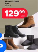 Women's Boots Size 3-9-Each