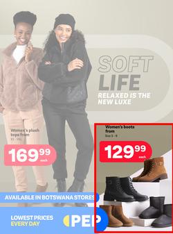 PEP Botswana : Soft Life (23 April - 21 May 2025), page 1