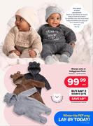 Sherpa Sets Or Boys Grows Newborn 12/18 Months-Each