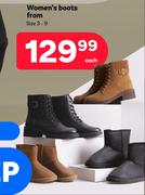 Women's Boots Size 3-9-Each