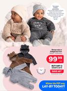 Sherpa Sets Or Boys Grows Newborn 12/18 Months-Each