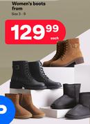 Women's Boots Size 3-9-Each