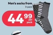 Men's Socks 3 Pack-Per Pack