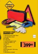 Autogear 9 Piece Emergency Kit EKIT01