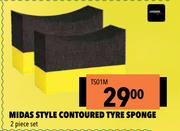 Midas Style Contoured Tyre Sponge 2 Piece Set TS01M