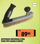 Autogear Universal Steel Wire Two Handle Brush BR6