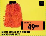 Midas Style 2 In 1 Noodle Microfibre Mitt MFM01M