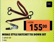  Midas Style Ratchet Tie Down Set LH20M