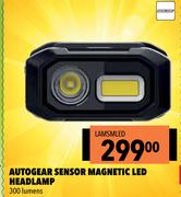 Autogear Sensor Magnetic LED Headlamp 300 Lumens LAMSMLED
