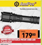 Ampro Adjustable Focus Cree LED Flashlight 500 Lumens