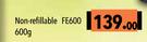 Safequip Fire Extinguishers Non Refillable FE600-600g