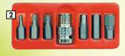 Autogear Multi Spline Bit Sets (7 Piece Hex Bit Set) SS07H