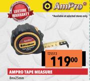 Ampro Tape Measure 8m x 25mm T25513