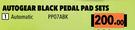 Autogear Black Pedal Pad Sets (Automatic) PP07ABK