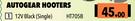 Autogear Hooters 12V Black (Single) HT705B