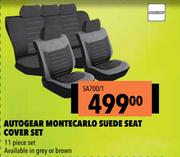 Autogear Montecarlo Suede Seat Cover Set SA700/1