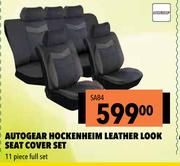 Autogear Hockenheim Leather Look Seat Cover Set SA84
