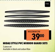 Midas Style PVC Mirror Guard Sets MG02BKM/CFM