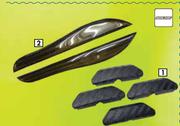 Autogear Door Guards (Edge Guard Carbon 4 Piece Set) DG22CB