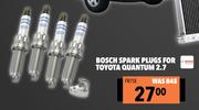 Bosch Spask Plugs For Toyota Quantum 2.7 FR7SE