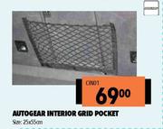 Autogear Interior Grid Pocket 25 x 55cm CIN01