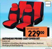 Autogear 6 Piece Promo Seat Cover Set SA154/5/6/7/8/9