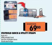 Stayhold Quick & Utility Straps STA30005ROA-Pack Of 2