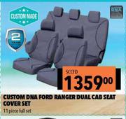 Custom DNA 11 Piece Full Set Ford Ranger Dual Cab Seat Cover Set SCCFD
