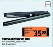 Autogear Window Film WF01D/SD,WF05/D/SD,WF06