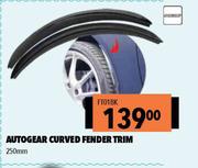 Autogear Curved Fender Trim 250mm FT01BK