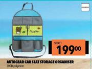 Autogear Car Seat Storage Organiser 300D Polyester SB001
