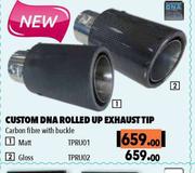 Custom DNA Rolled Up Exhaust Tip Matt TPRU01