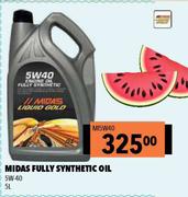 Midas Fully Synthetic Oil 5W-40 MI5W40-5Ltr
