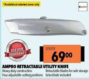 Ampro Retractable Utlity Knife 173777