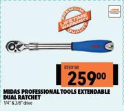 Midas Professional Tools Extendable Dual Ratchet RTE01M